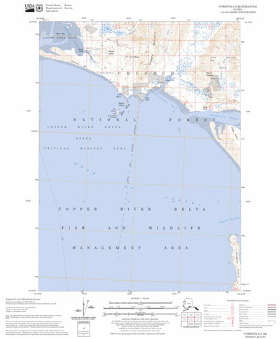 US Forest Service - Topo Cordova A-2, AK FSTopo Legacy digital map