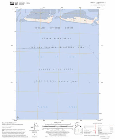 US Forest Service - Topo Cordova A-3, AK FSTopo Legacy digital map