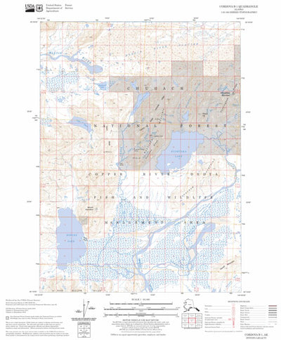 US Forest Service - Topo Cordova B-1, AK FSTopo Legacy digital map