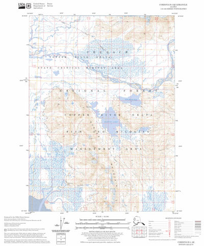 US Forest Service - Topo Cordova B-2, AK FSTopo Legacy digital map