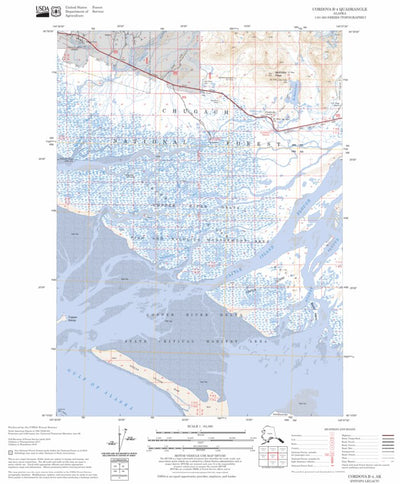 US Forest Service - Topo Cordova B-4, AK FSTopo Legacy digital map