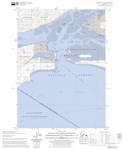 US Forest Service - Topo Cordova B-6, AK FSTopo Legacy digital map