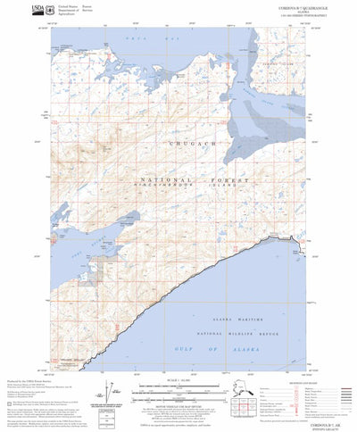 US Forest Service - Topo Cordova B-7, AK FSTopo Legacy digital map