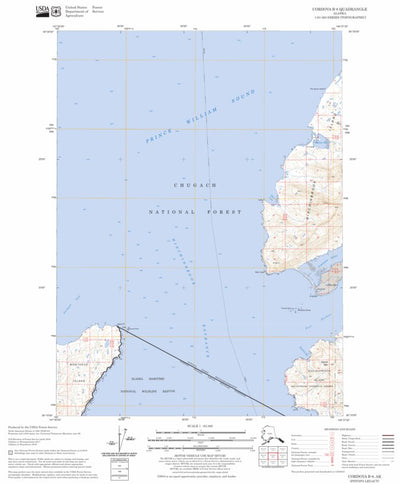 US Forest Service - Topo Cordova B-8, AK FSTopo Legacy digital map