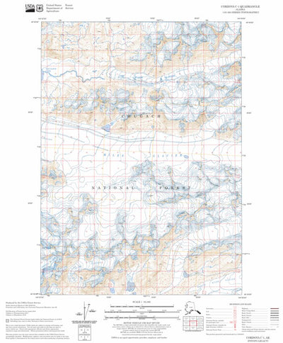 US Forest Service - Topo Cordova C-1, AK FSTopo Legacy digital map