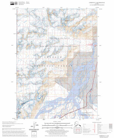 US Forest Service - Topo Cordova C-3, AK FSTopo Legacy digital map