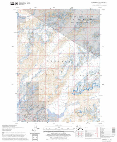 US Forest Service - Topo Cordova C-4, AK FSTopo Legacy digital map
