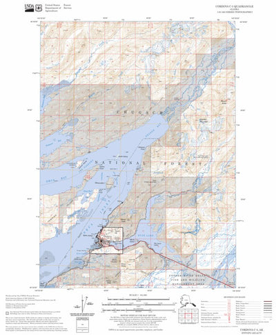 US Forest Service - Topo Cordova C-5, AK FSTopo Legacy digital map