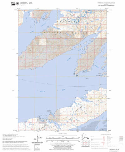 US Forest Service - Topo Cordova C-6, AK FSTopo Legacy digital map