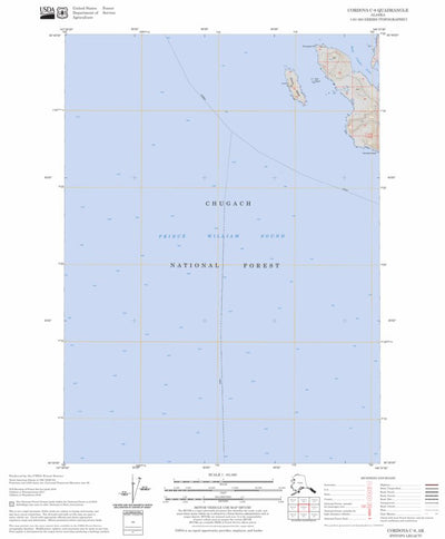 US Forest Service - Topo Cordova C-8, AK FSTopo Legacy digital map