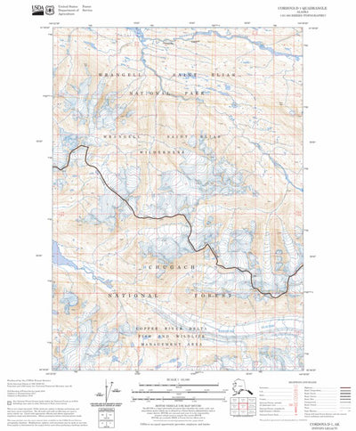US Forest Service - Topo Cordova D-1, AK FSTopo Legacy digital map