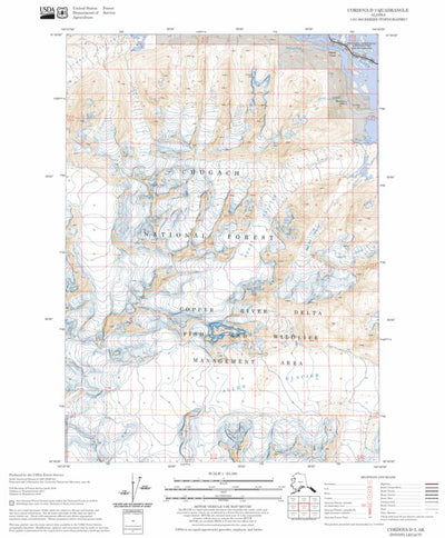 US Forest Service - Topo Cordova D-3, AK FSTopo Legacy digital map