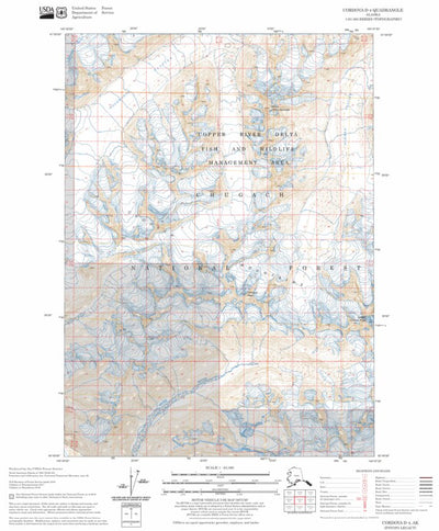 US Forest Service - Topo Cordova D-4, AK FSTopo Legacy digital map