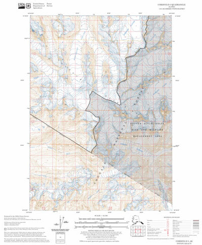 US Forest Service - Topo Cordova D-5, AK FSTopo Legacy digital map