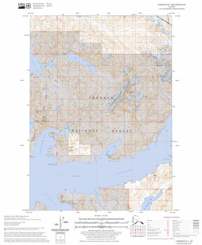 US Forest Service - Topo Cordova D-7, AK FSTopo Legacy digital map