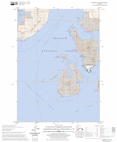 US Forest Service - Topo Cordova D-8, AK FSTopo Legacy digital map