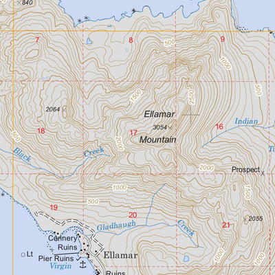 US Forest Service - Topo Cordova D-8, AK FSTopo Legacy digital map