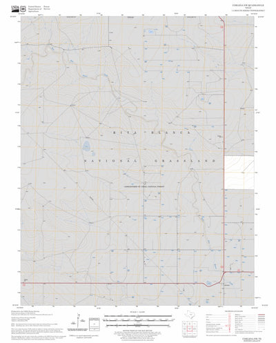 US Forest Service - Topo Corlena NW, TX FSTopo Legacy digital map
