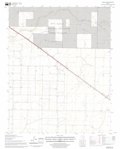 US Forest Service - Topo Corlena, TX FSTopo Legacy digital map