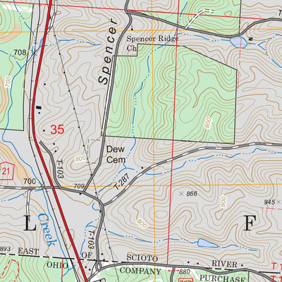 US Forest Service - Topo Corning, OH FSTopo Legacy digital map