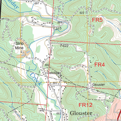US Forest Service - Topo Corning, OH FSTopo Legacy digital map