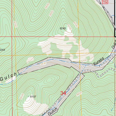 US Forest Service - Topo Cornish Gulch, MT FSTopo Legacy digital map