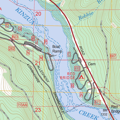 US Forest Service - Topo Cornplanter Bridge, PA FSTopo Legacy digital map