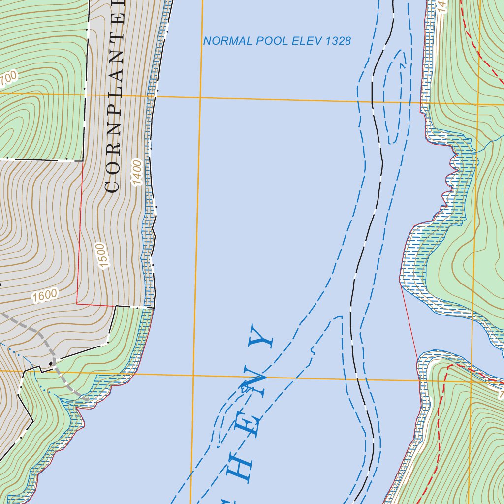 Cornplanter Run, PA - NY FSTopo Legacy Map by US Forest Service - Topo ...