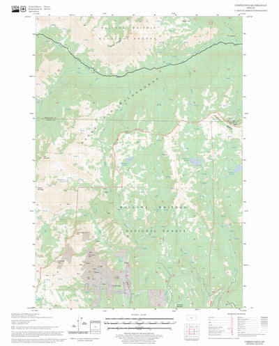 US Forest Service - Topo Cornucopia, OR FSTopo Legacy digital map