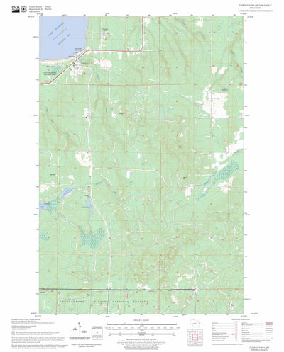 US Forest Service - Topo Cornucopia, WI FSTopo Legacy digital map