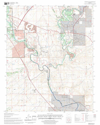 US Forest Service - Topo Cornville, AZ FSTopo Legacy digital map