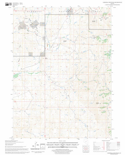 US Forest Service - Topo Cornwall Mountain, NV FSTopo Legacy digital map