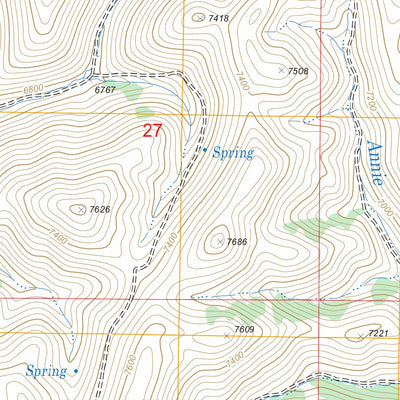 US Forest Service - Topo Cornwall Mountain, NV FSTopo Legacy digital map