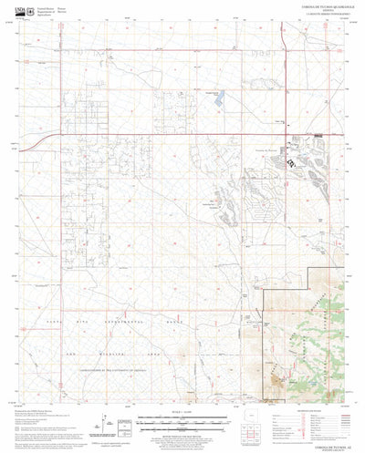 US Forest Service - Topo Corona De Tucson, AZ FSTopo Legacy digital map