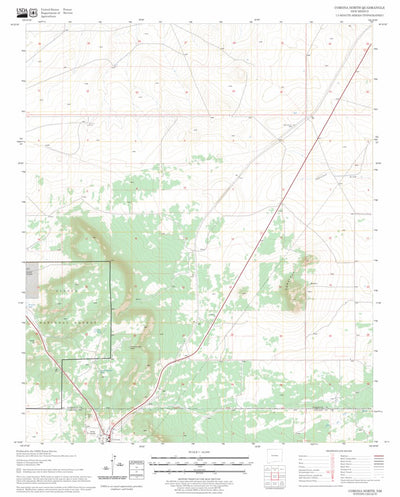 US Forest Service - Topo Corona North, NM FSTopo Legacy digital map