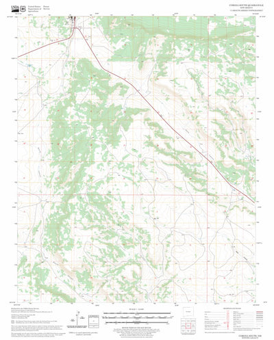 US Forest Service - Topo Corona South, NM FSTopo Legacy digital map