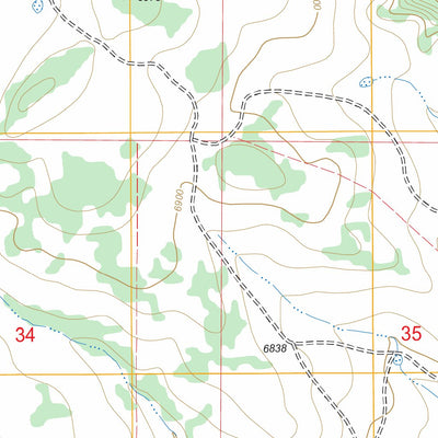 US Forest Service - Topo Corona South, NM FSTopo Legacy digital map