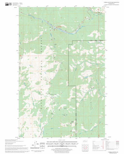 US Forest Service - Topo Corral Butte, WA FSTopo Legacy digital map