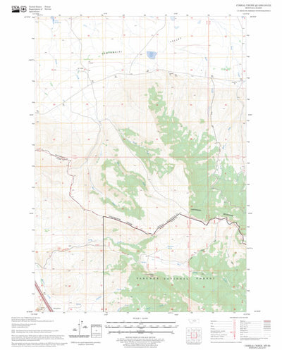 US Forest Service - Topo Corral Creek, MT - ID FSTopo Legacy digital map
