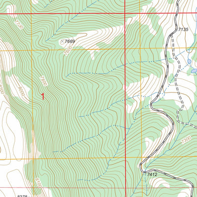 US Forest Service - Topo Corral Creek, MT - ID FSTopo Legacy digital map