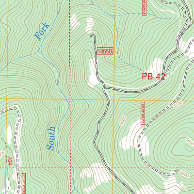 US Forest Service - Topo Corral Hill, ID FSTopo Legacy digital map