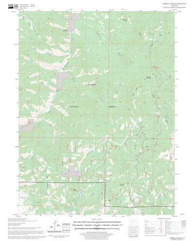 US Forest Service - Topo Corral Peaks, CO FSTopo Legacy digital map