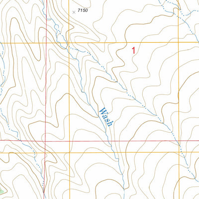 US Forest Service - Topo Corral Wash, NV FSTopo Legacy digital map
