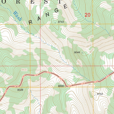 US Forest Service - Topo Corral Wash, NV FSTopo Legacy digital map