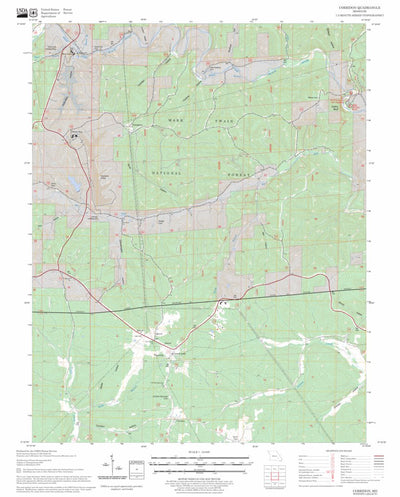 US Forest Service - Topo Corridon, MO FSTopo Legacy digital map