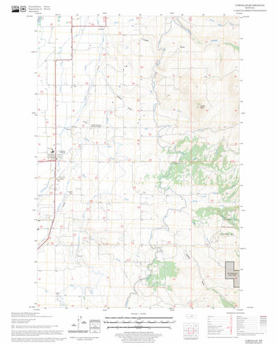 US Forest Service - Topo Corvallis, MT FSTopo Legacy digital map