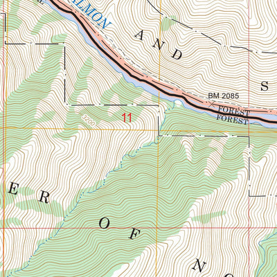 US Forest Service - Topo Cottontail Point, ID FSTopo Legacy digital map