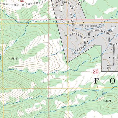 US Forest Service - Topo Cottonwood, AZ FSTopo Legacy digital map