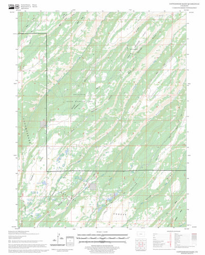 US Forest Service - Topo Cottonwood Basin, CO FSTopo Legacy digital map