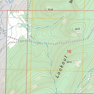 US Forest Service - Topo Cottonwood Canyon, NM FSTopo Legacy digital map